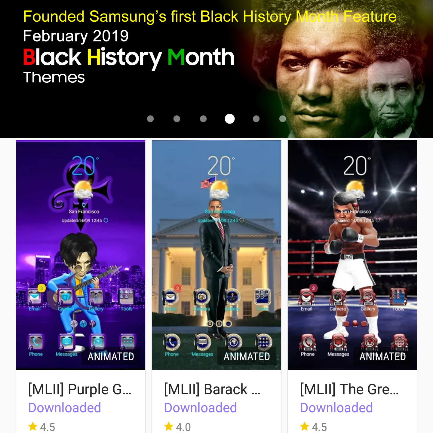 Samsung's First Black History Themes Collection